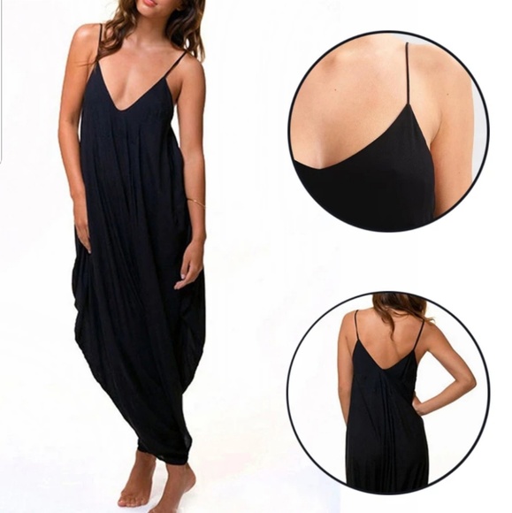 Oversized Loose Fitting Harem Jumpsuit Romper - Picture 3 of 6